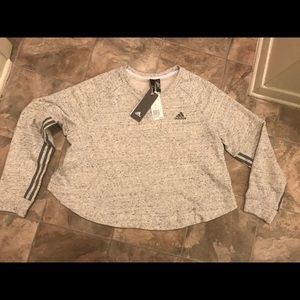 Adidas crop Crewneck